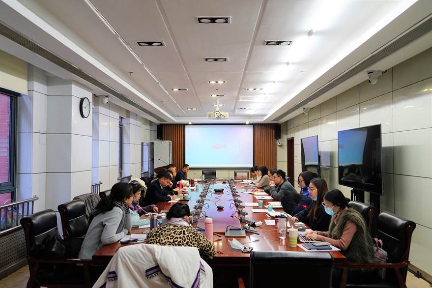 冰球突破mg正规官网2021年度院聘老师工作总结会顺利召开
